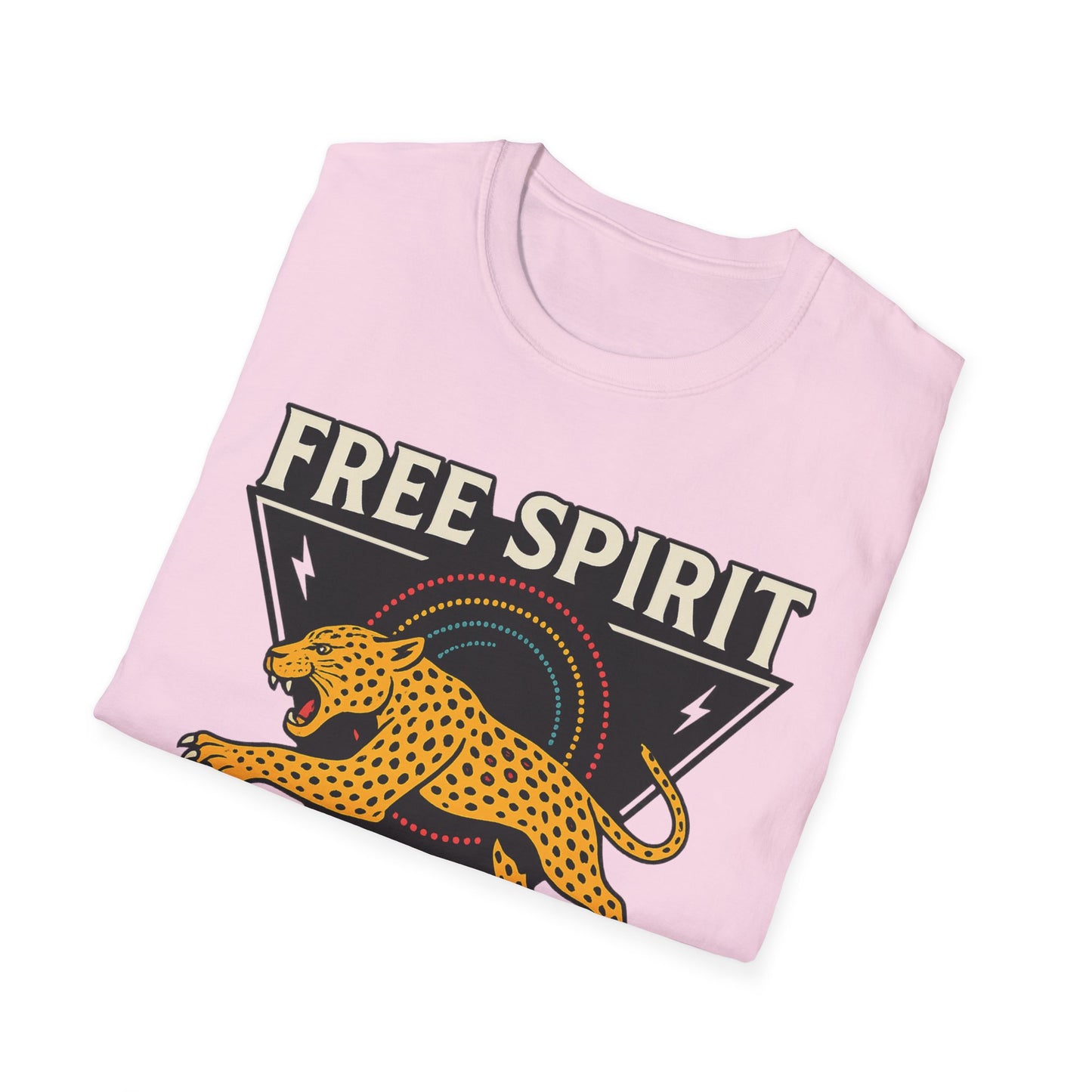Retro Free Spirit Leopard - Graphic Tee