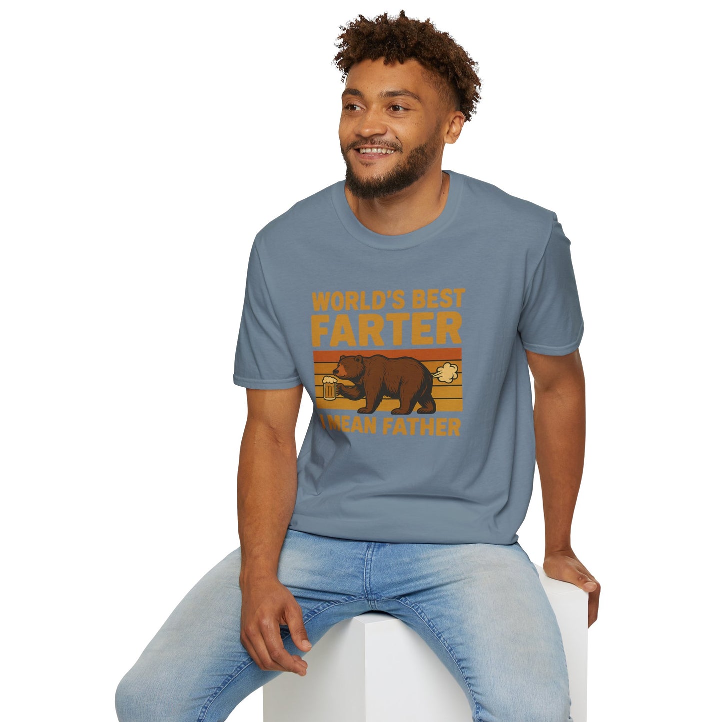 Funny Fathers Day T-Shirt, World's Best Farter Shirt, Dad Humor Tee, Unisex Gift for Dad, Comfy Father's Day Apparel
