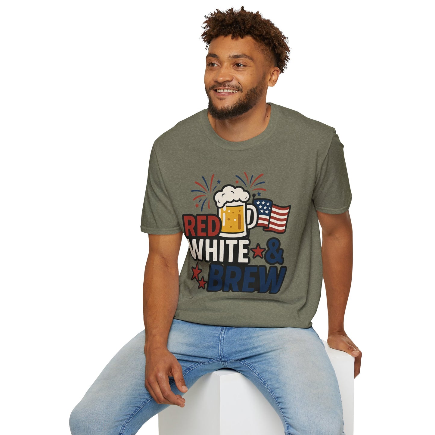 Red, White & Brew T-Shirt - Perfect for BBQs and Celebrations