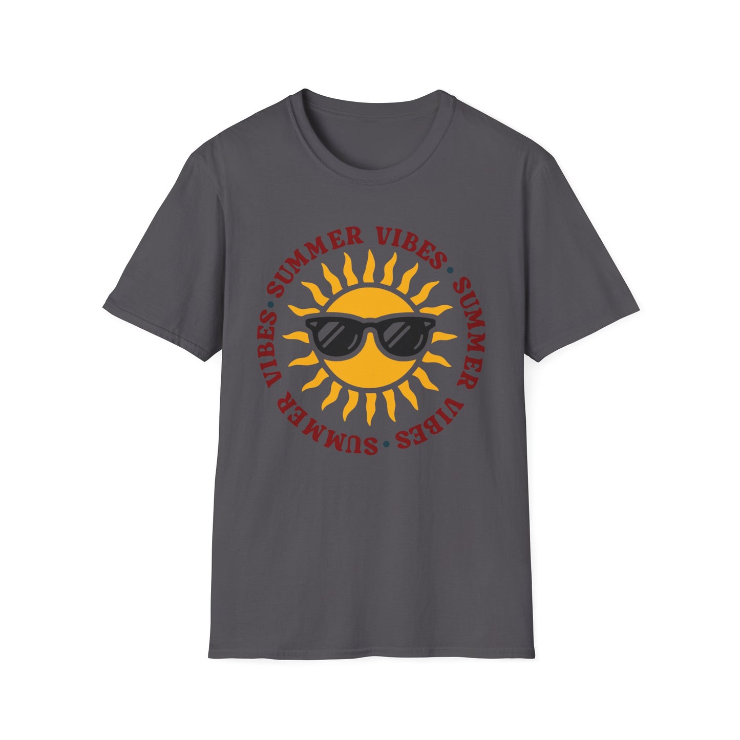 Summer Vibes – Bright Yellow Sun Tee