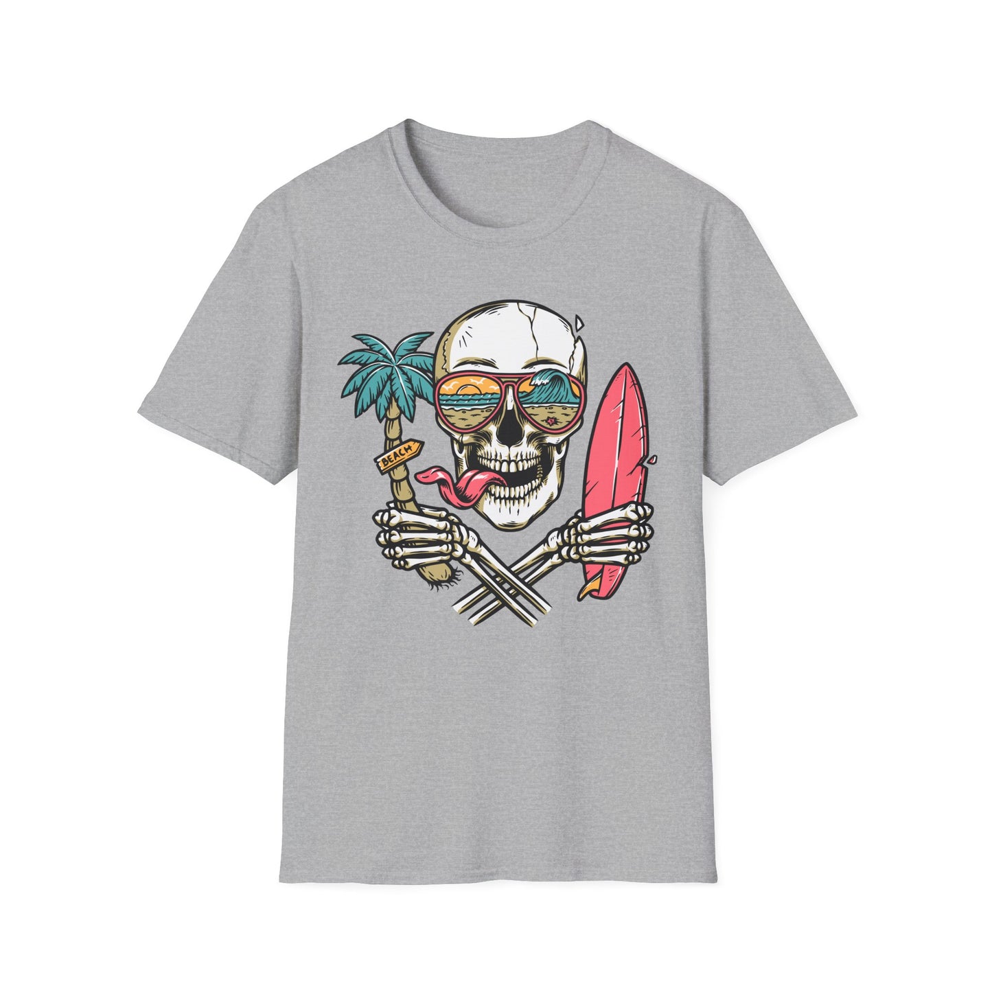 Beach Skull Graphic T-Shirt