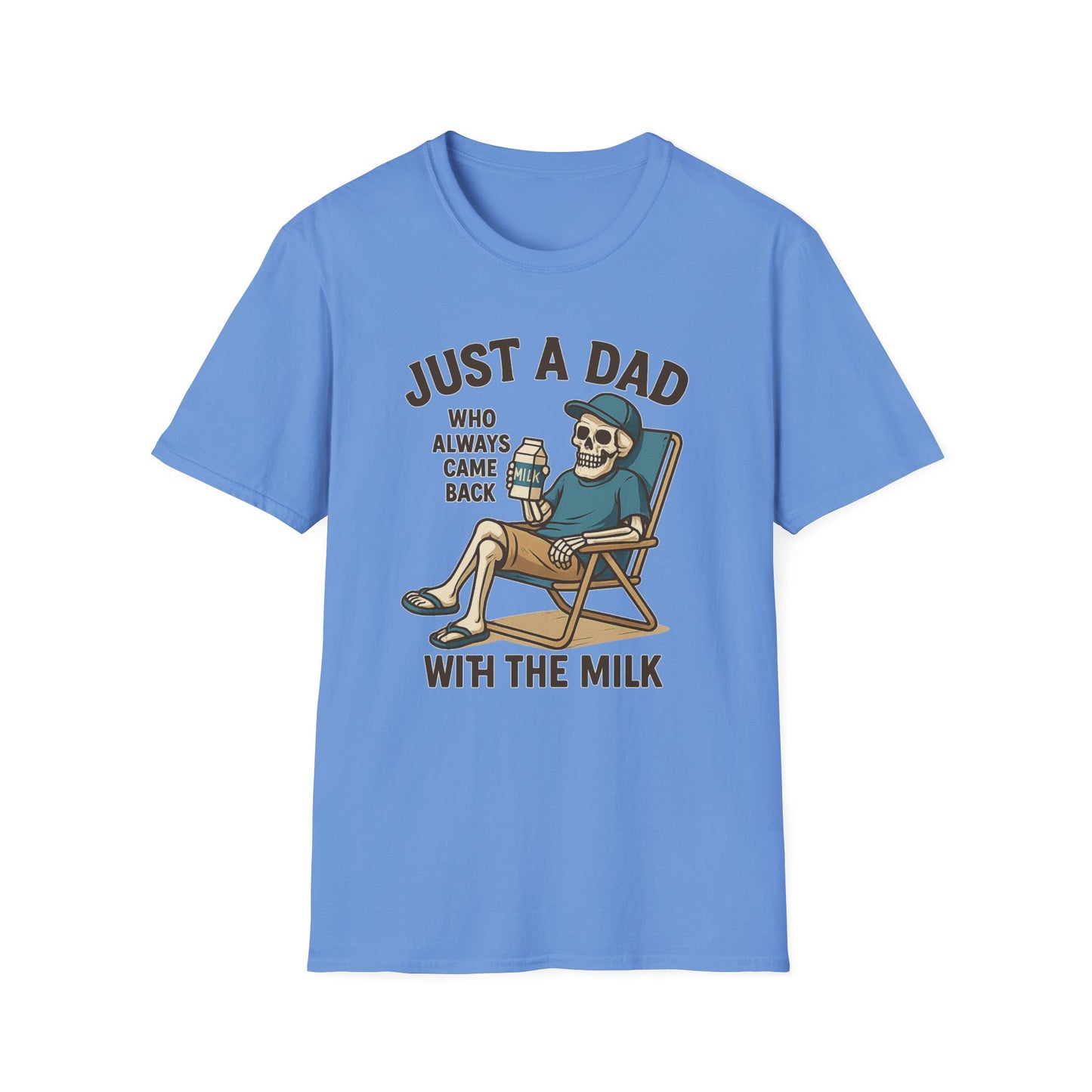 Just a Dad with the Milk Tee, Funny Father's Day Shirt