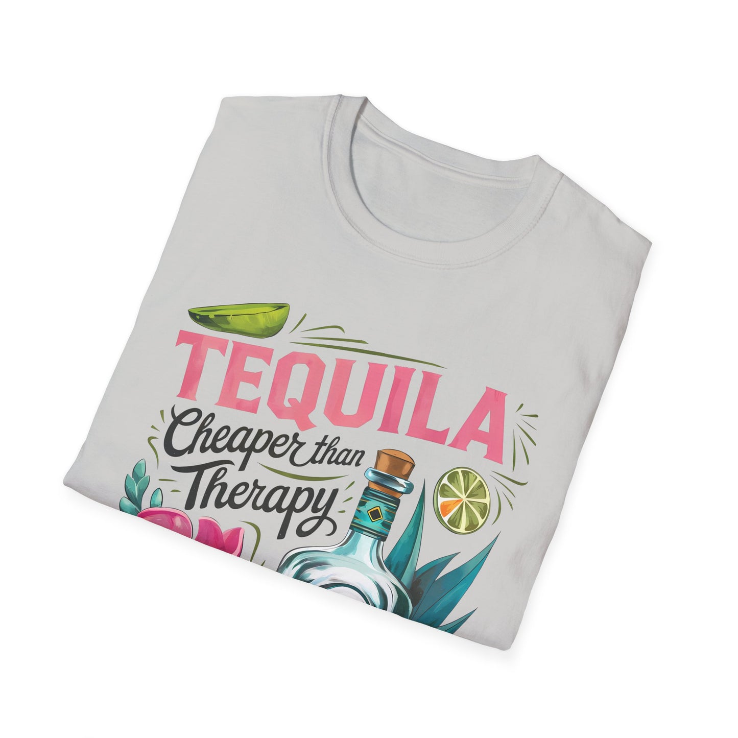 Tequila Therapy T-Shirt, Cheaper than Therapy Shirt, Funny Tequila Tee, Party Shirt, Unique Gift for Tequila Lovers