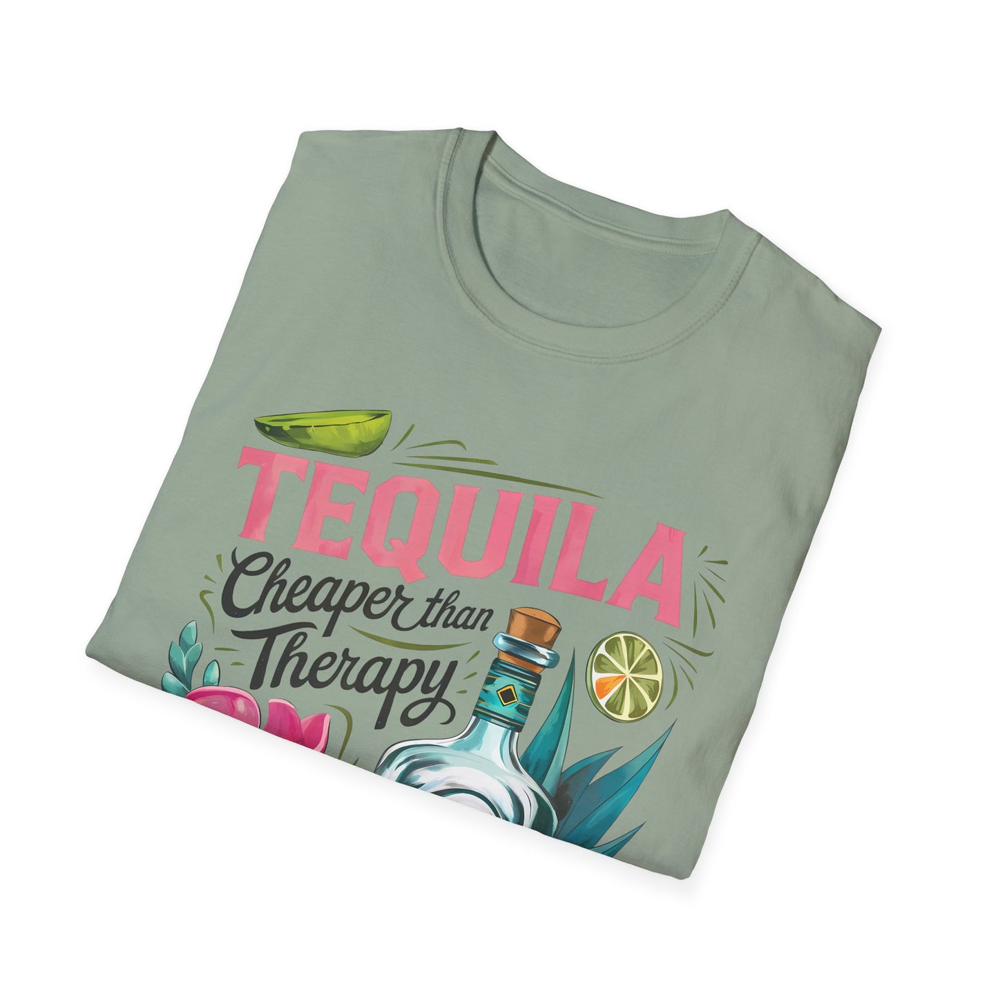 Tequila Therapy T-Shirt, Cheaper than Therapy Shirt, Funny Tequila Tee, Party Shirt, Unique Gift for Tequila Lovers
