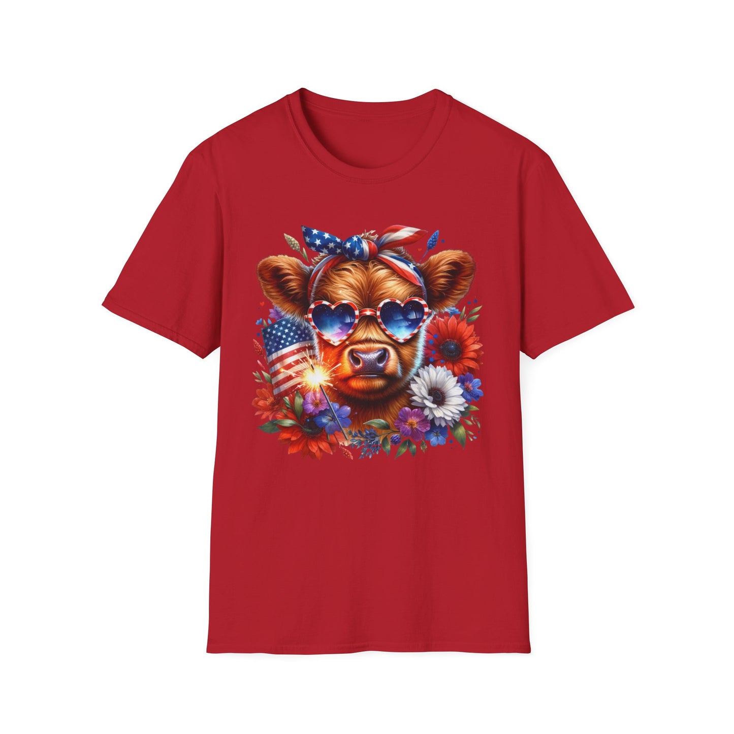Patriotic Cow T-Shirt - for Summer Celebrations