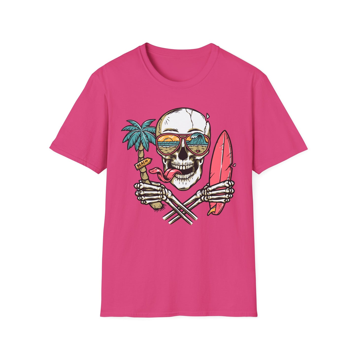 Beach Skull Graphic T-Shirt