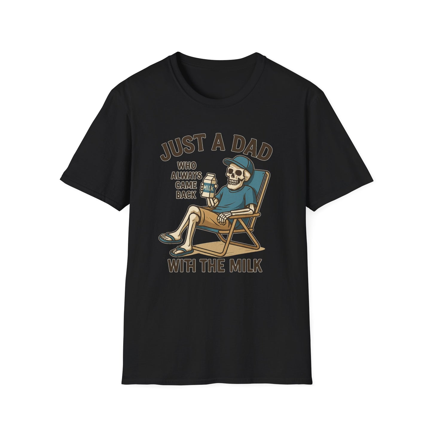 Just a Dad with the Milk Tee, Funny Father's Day Shirt