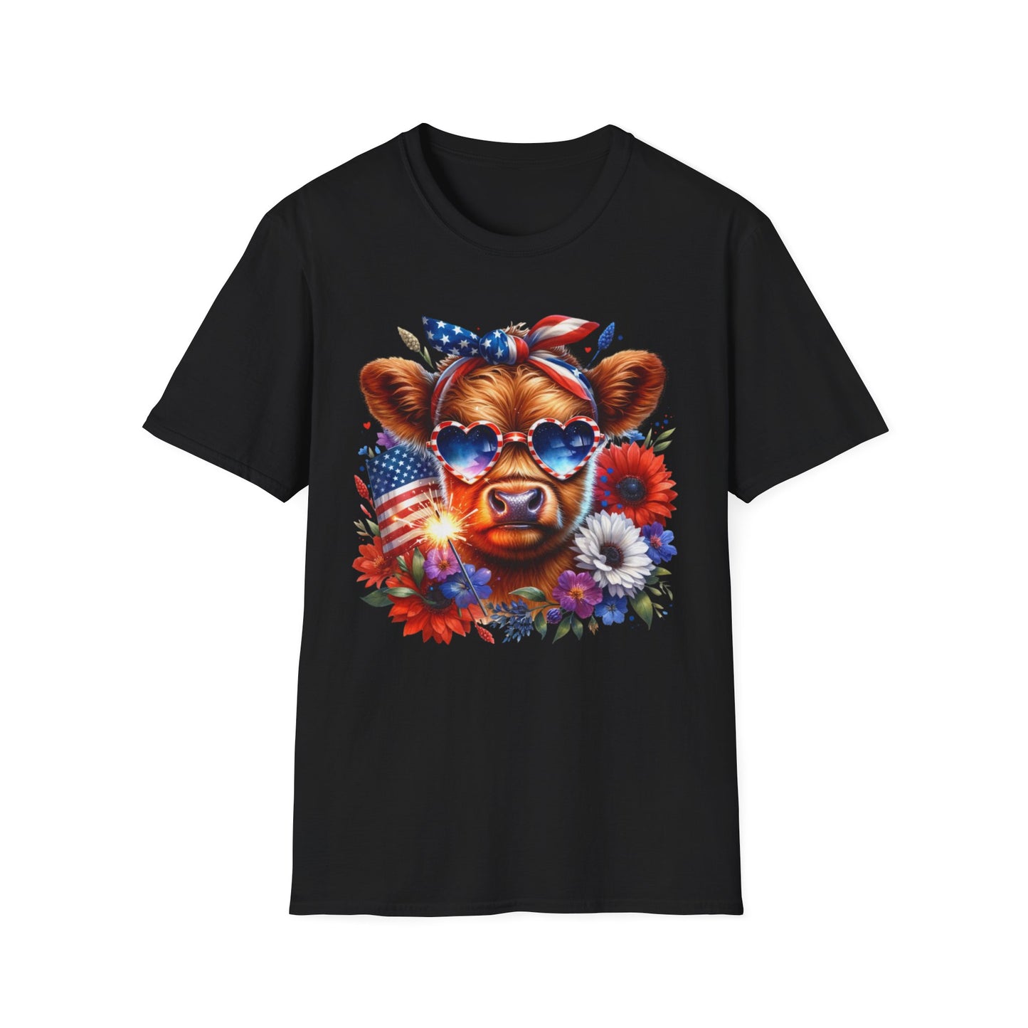 Patriotic Cow T-Shirt - for Summer Celebrations