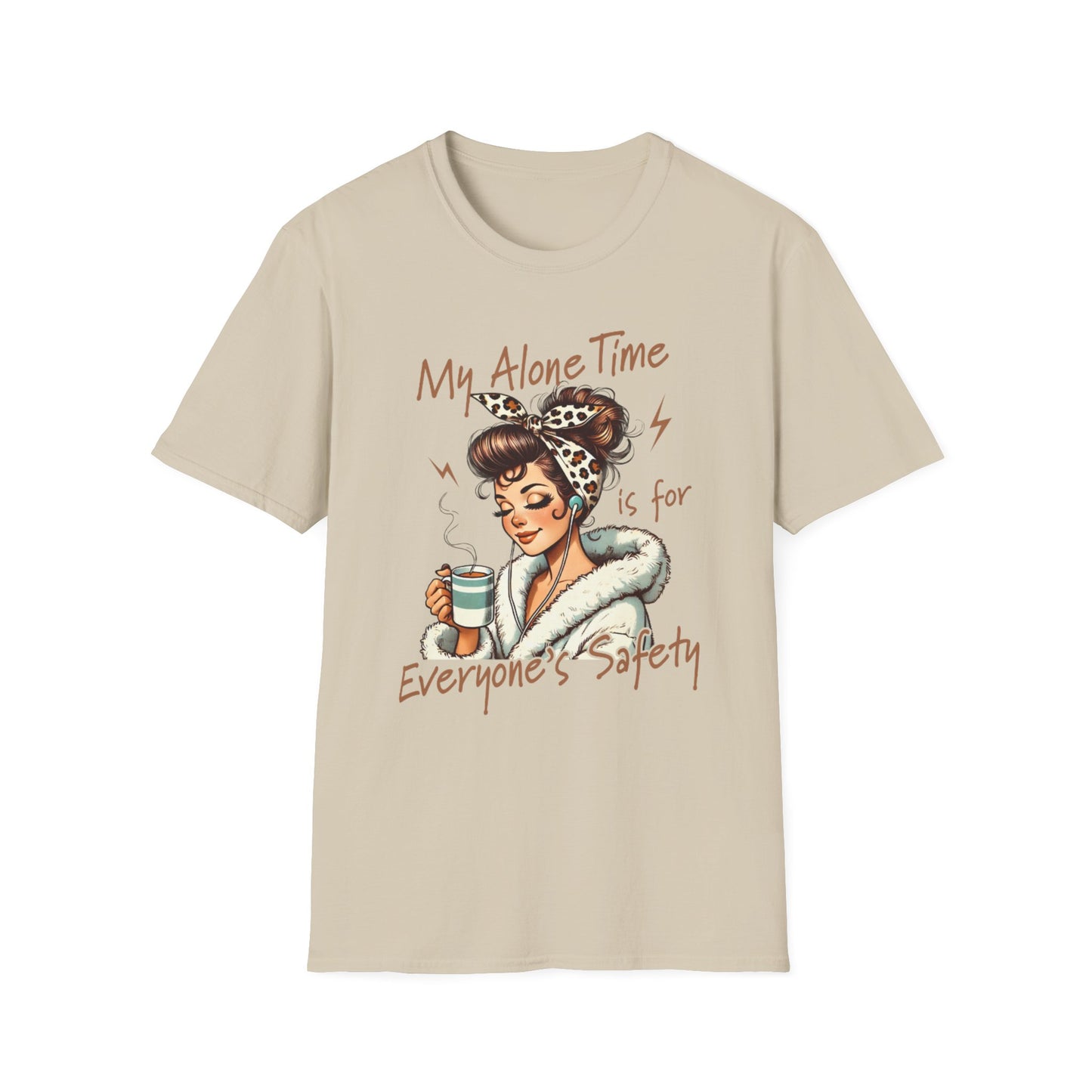 Cozy Self-Care T-Shirt: My Alone Time is for Everyone's Safety, Relaxation Gift, Casual Tee, Funny Shirt, Comfortable Wear