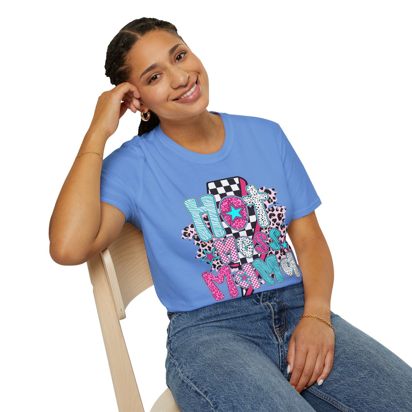 Fun 'Hot Mess Mama' T-Shirt - Perfect for Moms!