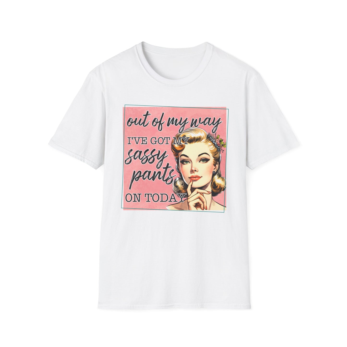 Sassy Pants Unisex Softstyle T-Shirt - Fun Retro Graphic Tee