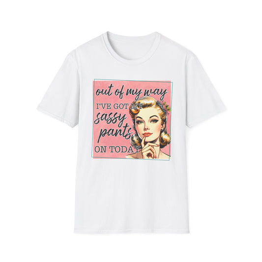 Sassy Pants Unisex Softstyle T-Shirt - Fun Retro Graphic Tee