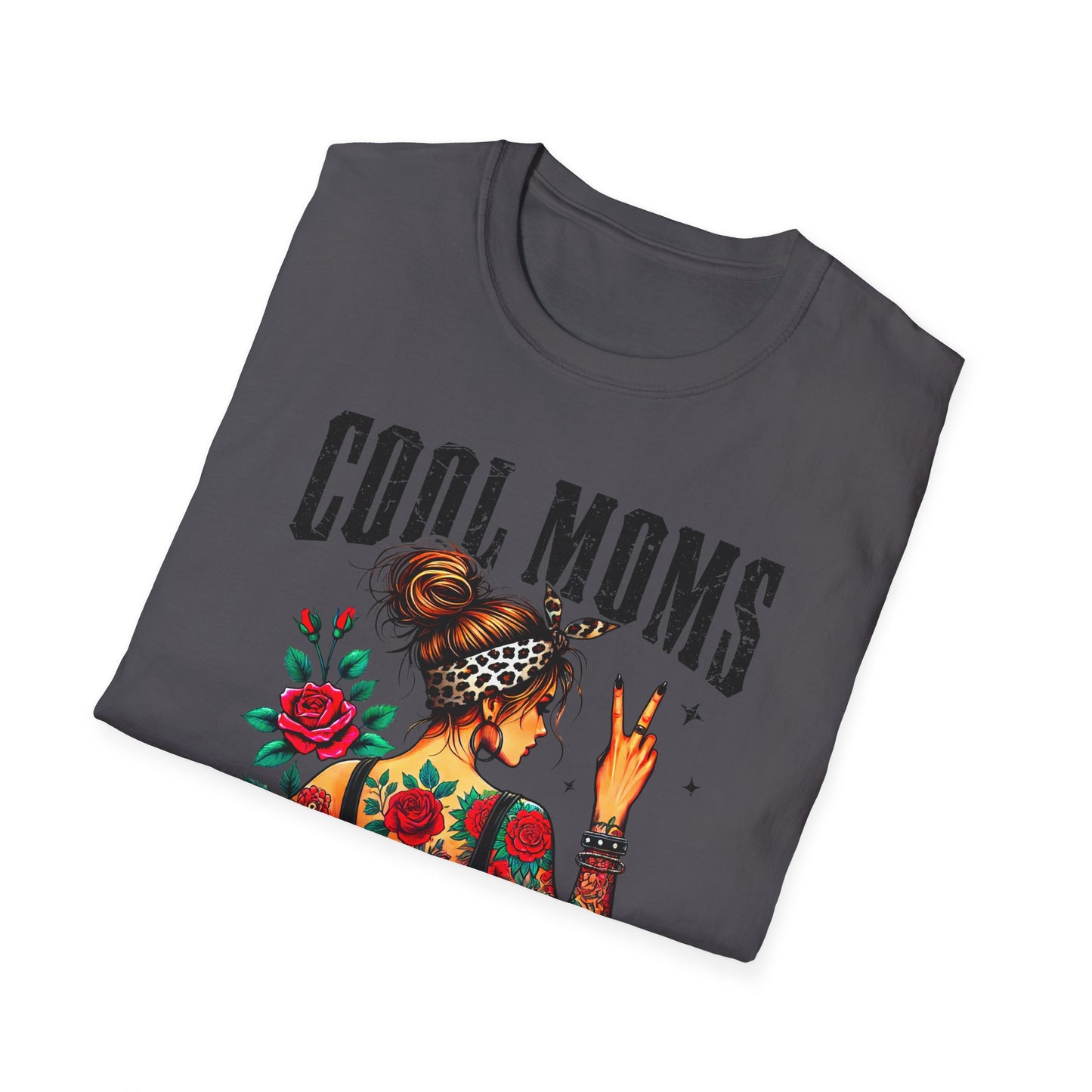 Cool Moms Tattoo Graphic T-Shirt