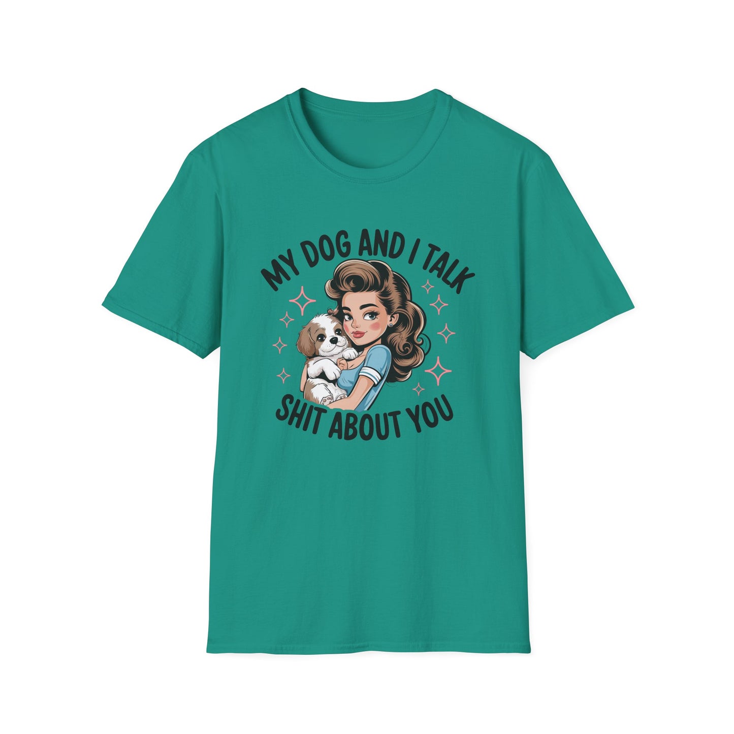 My Dog and I Talk T-Shirt, Cute Dog Lover Tee, Gift for Dog Moms, Pet Owner Apparel, Fun Everyday T-Shirt, Animal Lover Top