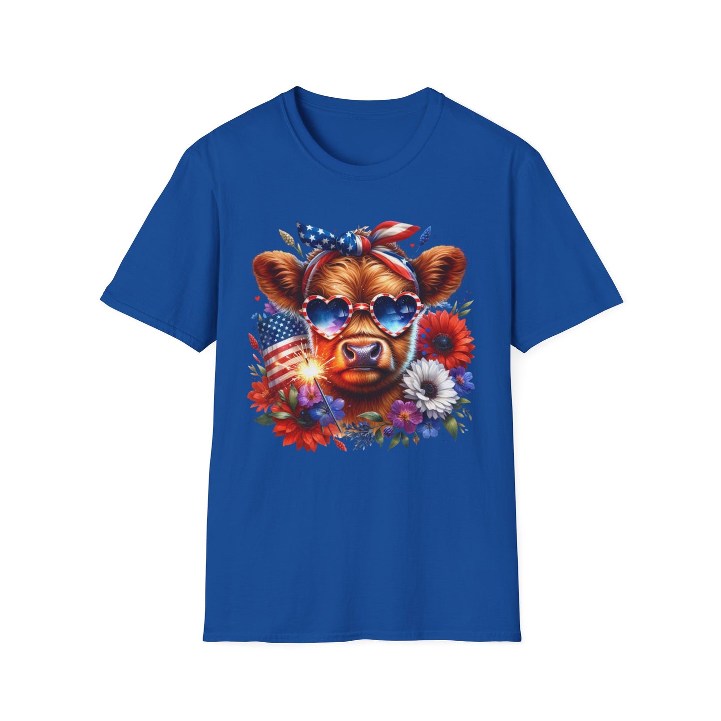 Patriotic Cow T-Shirt - for Summer Celebrations