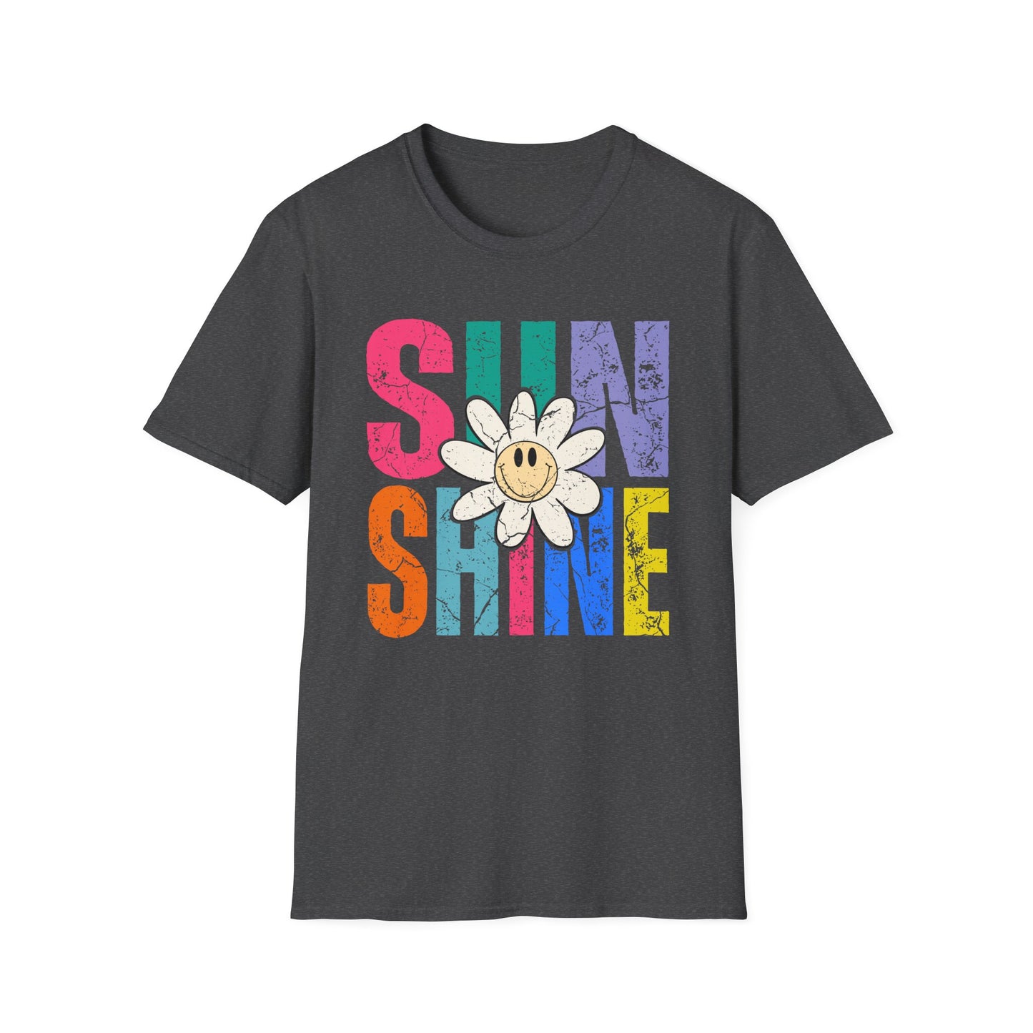 Sunny Vibes T-Shirt - Colorful Sunshine Graphic Tee, Summer Top, Gift for Her, Casual Wear, Festival Fashion