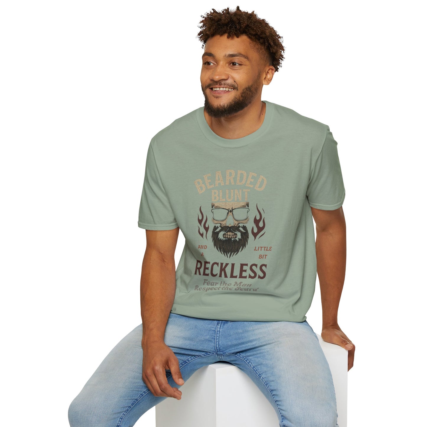 Bearded and Reckless Unisex Tee for Beard Lovers