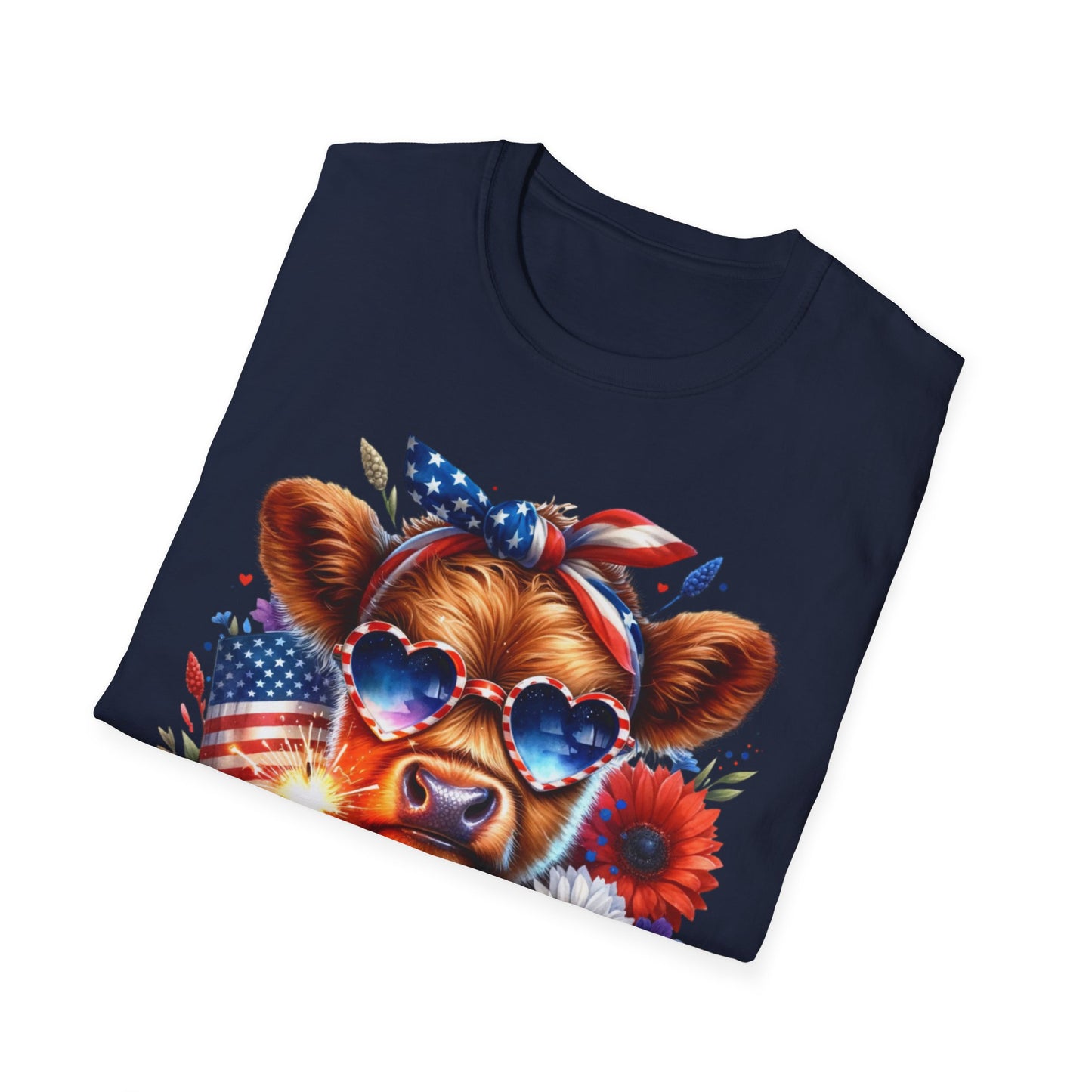 Patriotic Cow T-Shirt - for Summer Celebrations