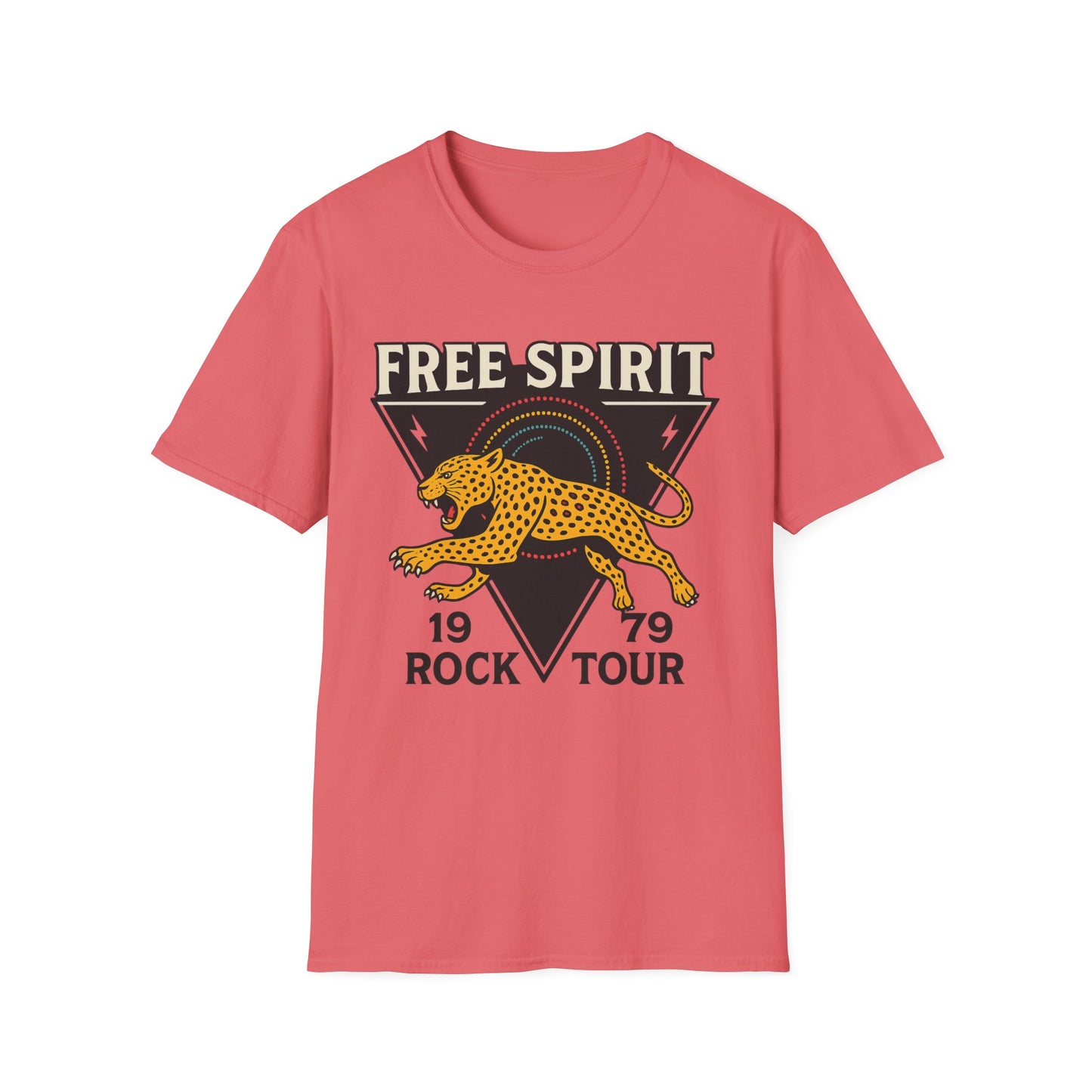 Retro Free Spirit Leopard - Graphic Tee