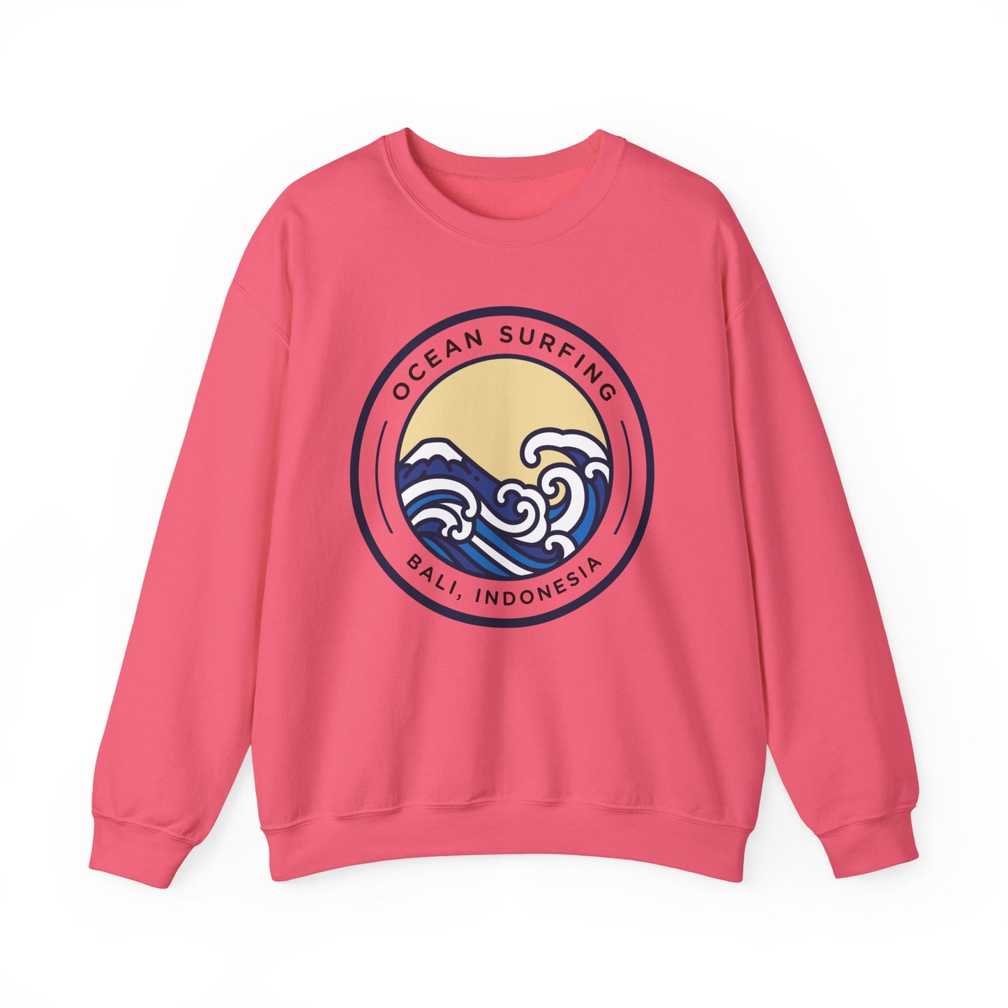 Ocean Surfing Bali Crewneck Sweatshirt - Unisex Heavy Blend