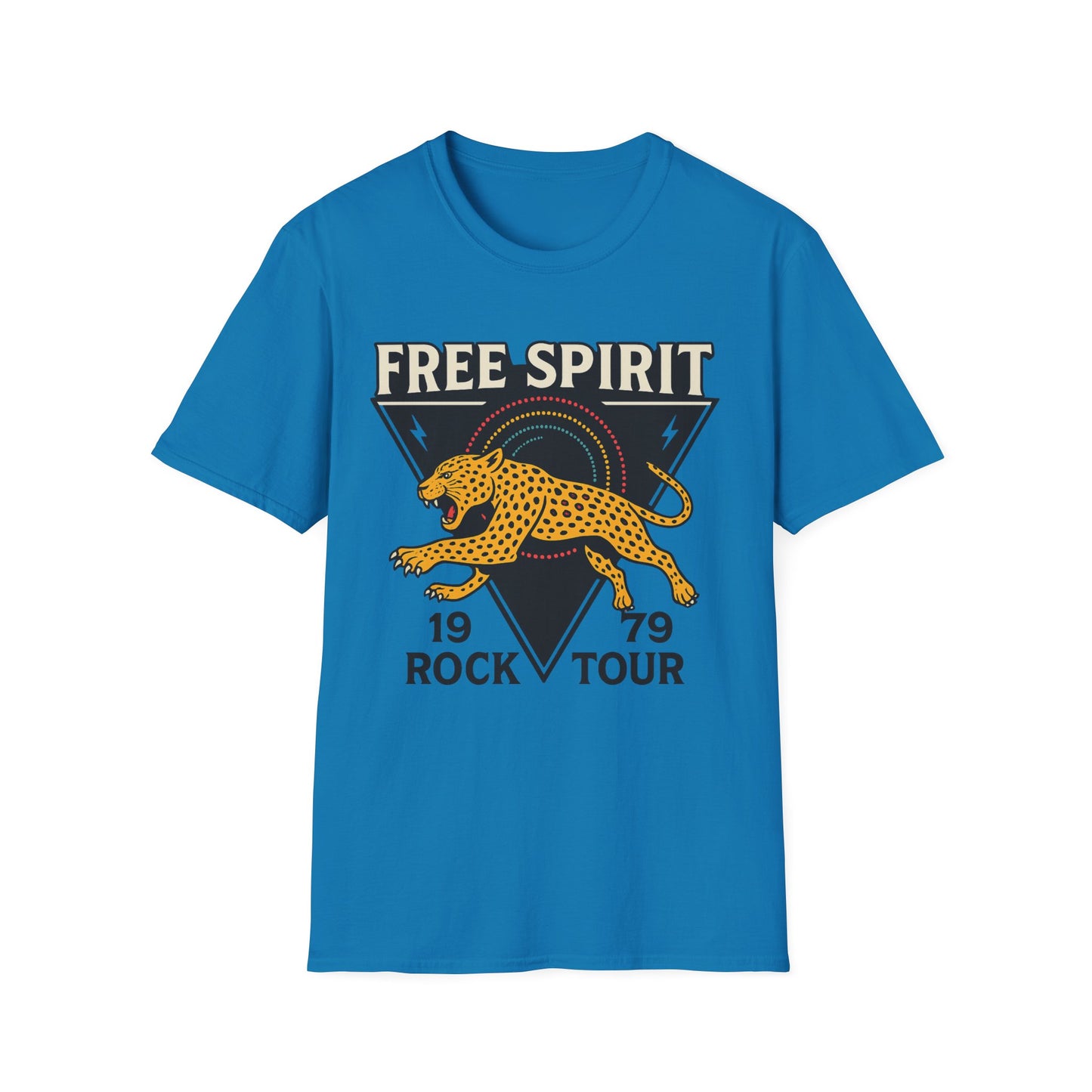 Retro Free Spirit Leopard - Graphic Tee