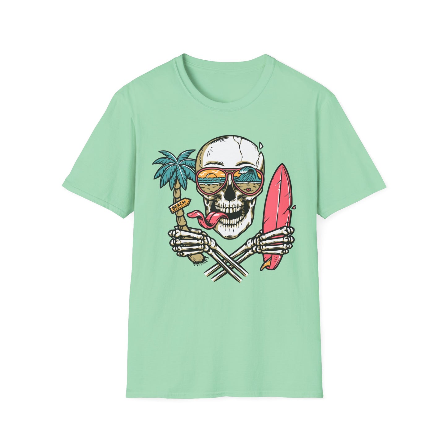 Beach Skull Graphic T-Shirt
