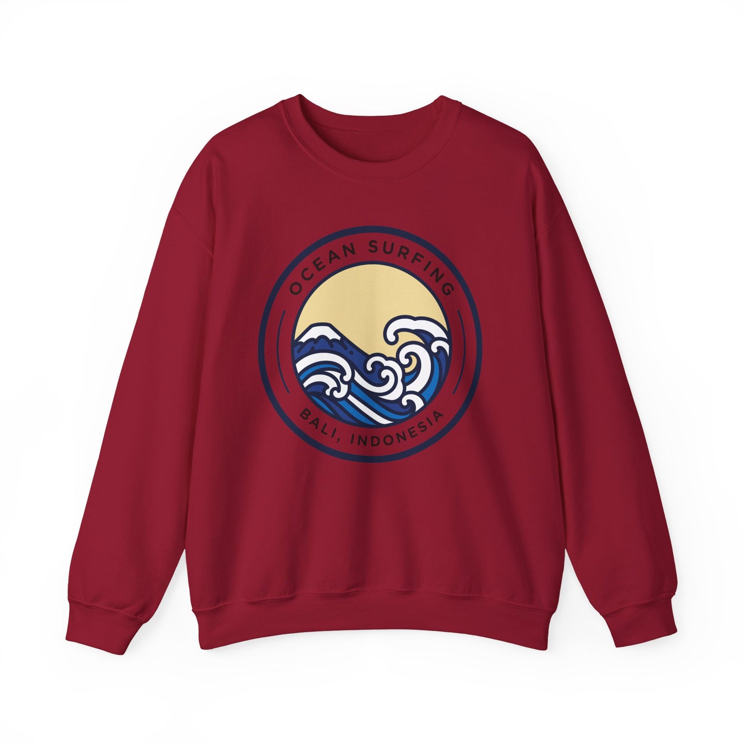 Ocean Surfing Bali Crewneck Sweatshirt - Unisex Heavy Blend