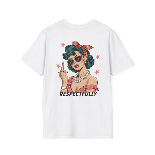 Retro Graphic Tees - Respectfully Statement Shirt