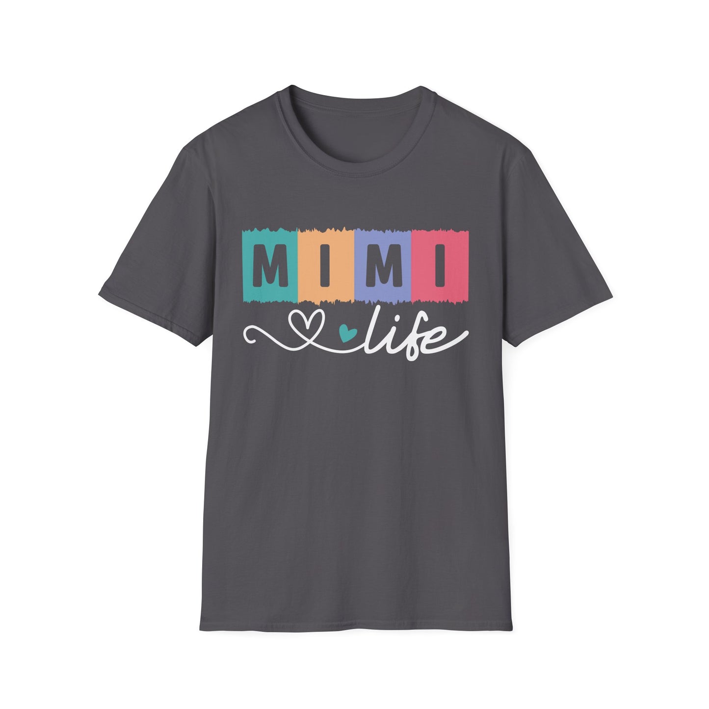 Colorful 'MIMI' Unisex Softstyle T-Shirt | Fun Gift for Mother's Day, Birthday, Casual Wear, Unique Family Tee, Comfortable Everyday Shirt