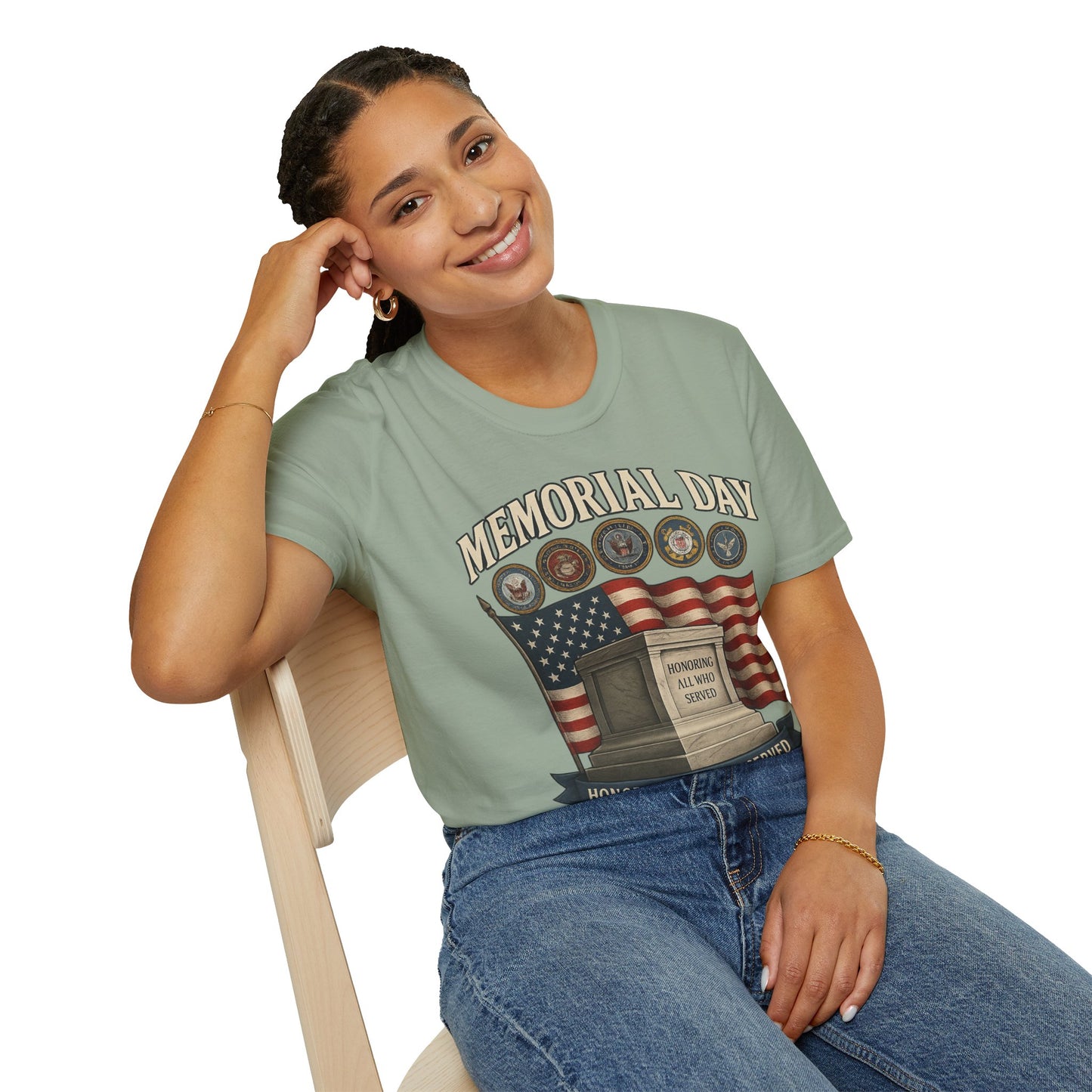 Memorial Day Tribute T-Shirt - Honoring All Who Served