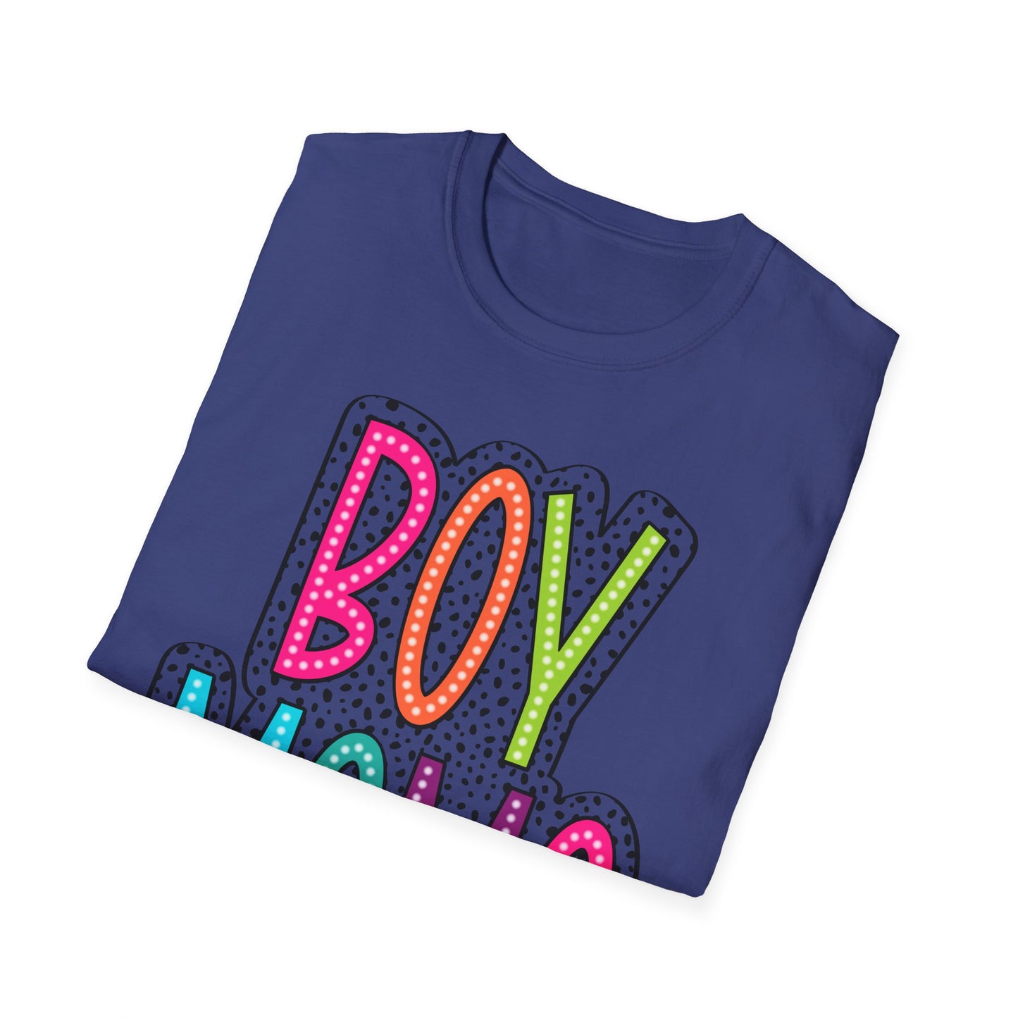 Boy Mama Colorful Graphic Tee for Moms
