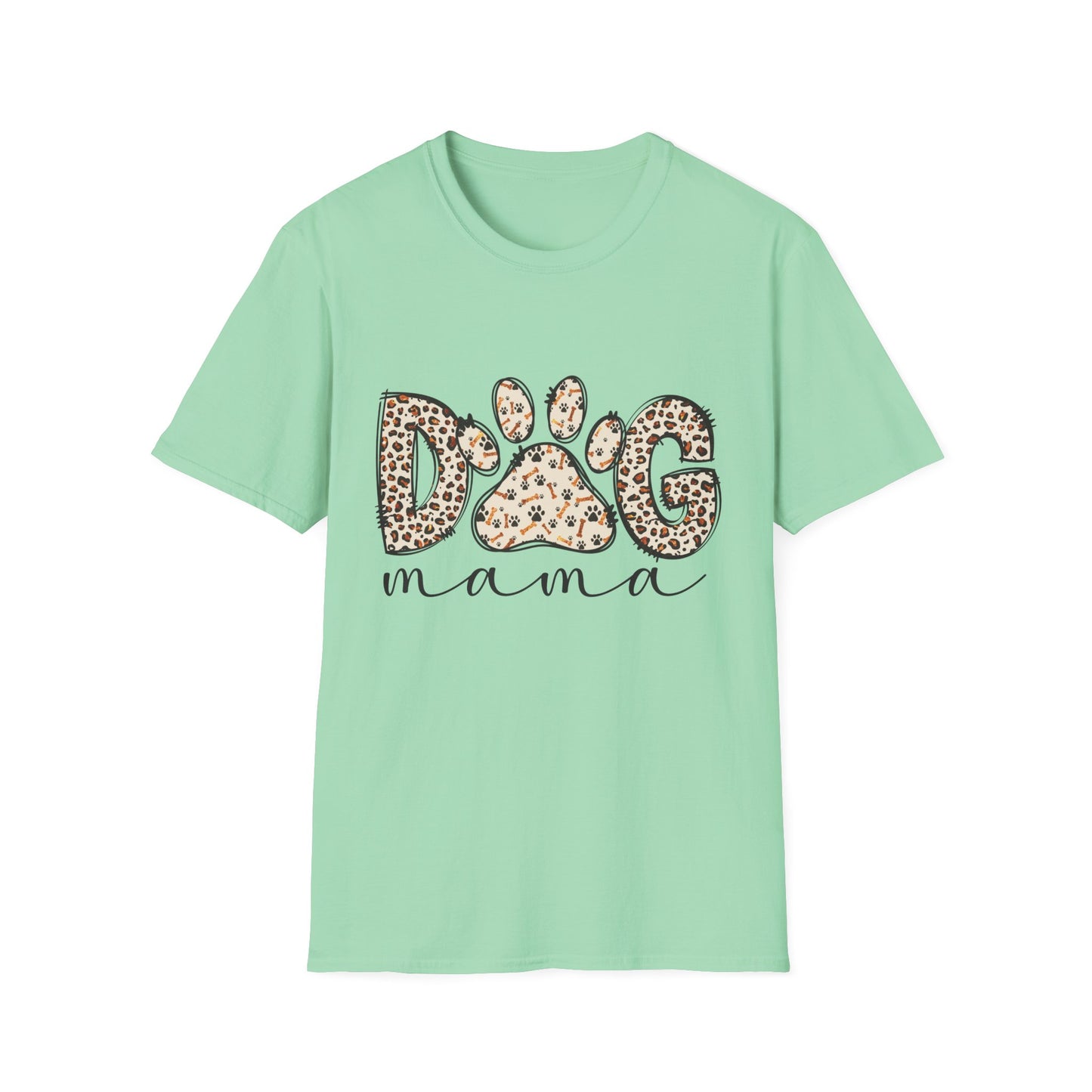 Dog Mama Leopard Print T-Shirt