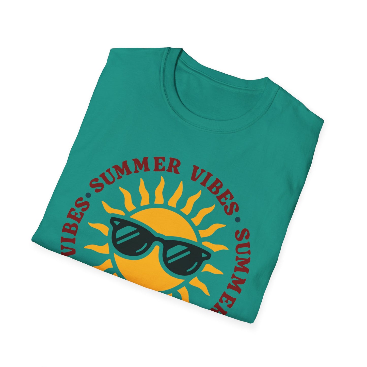Summer Vibes – Bright Yellow Sun Tee
