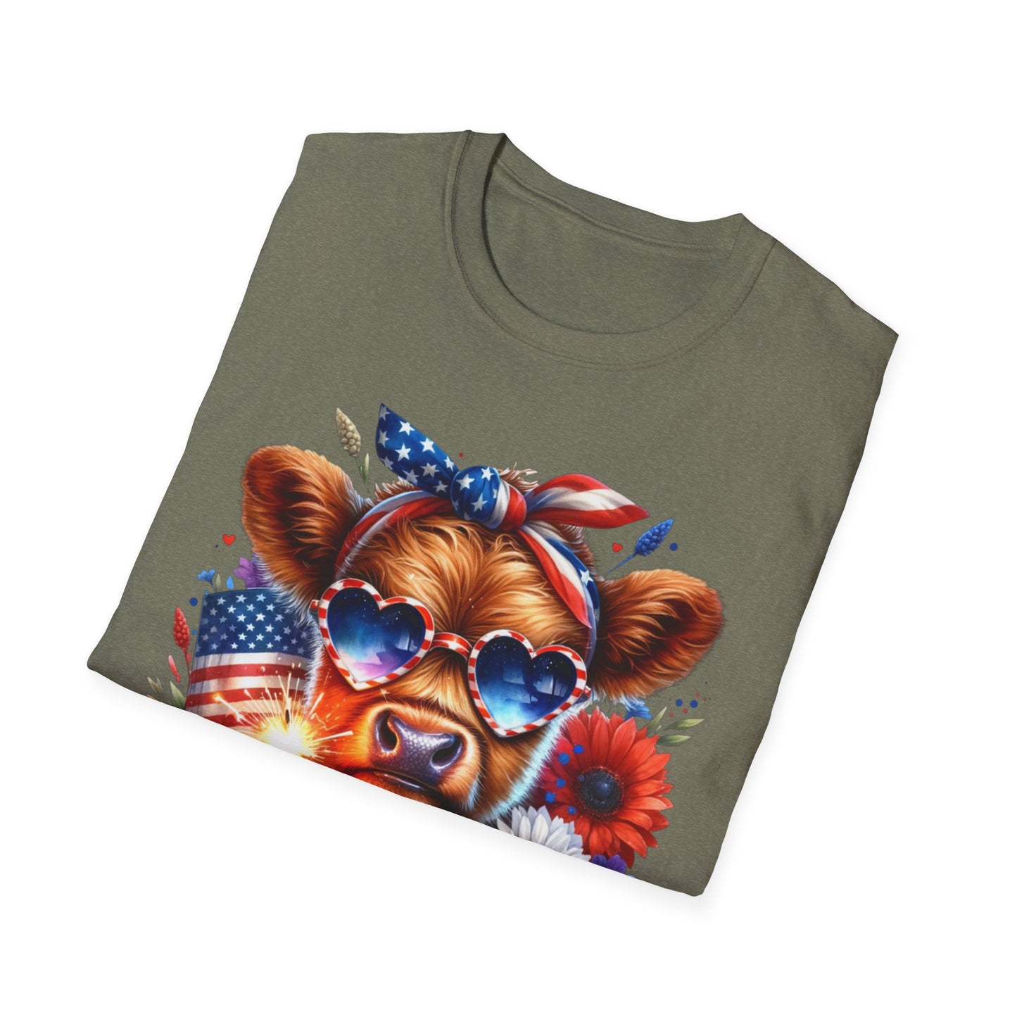 Patriotic Cow T-Shirt - for Summer Celebrations
