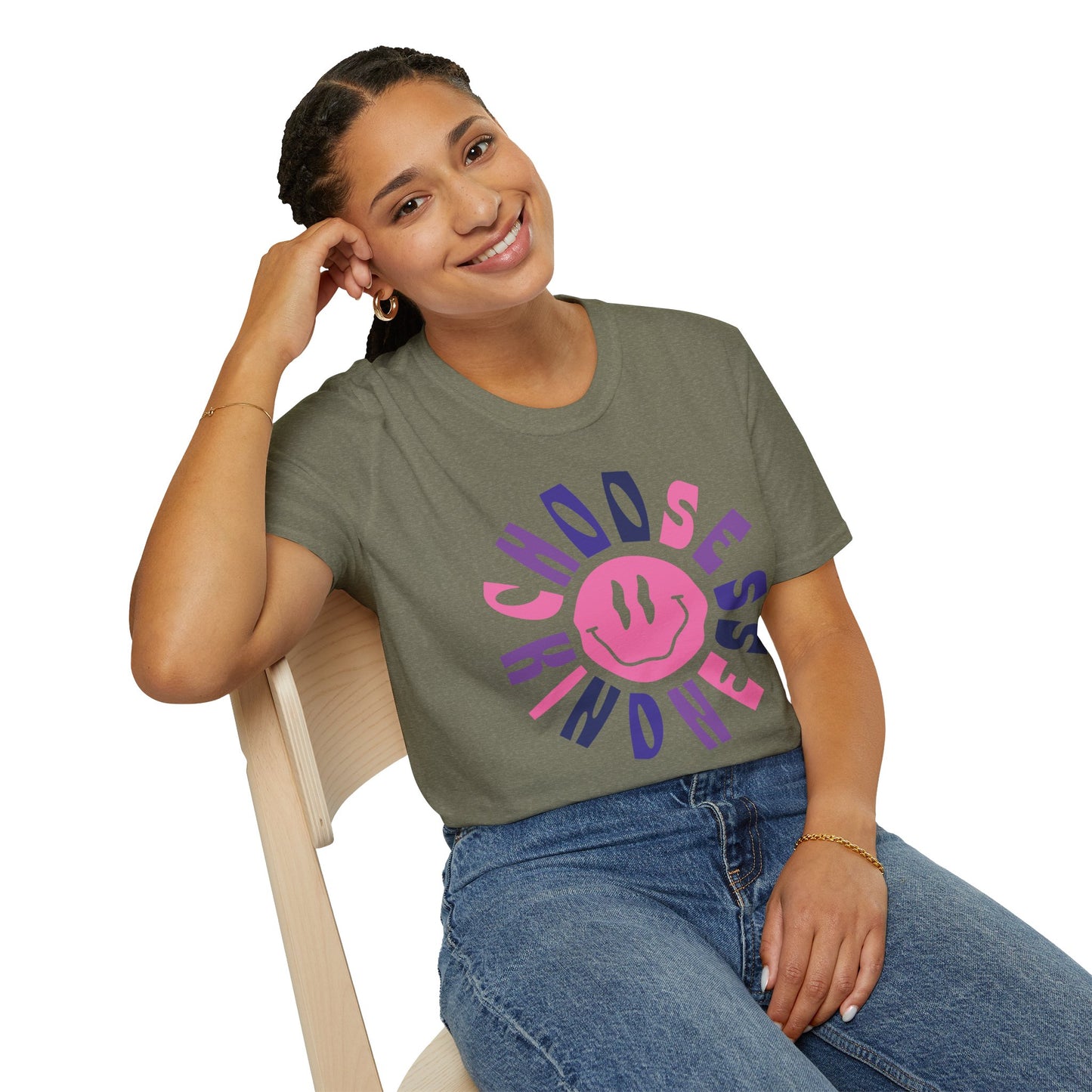 Choose Kindness Unisex Softstyle T-Shirt | Positive Vibes Tee