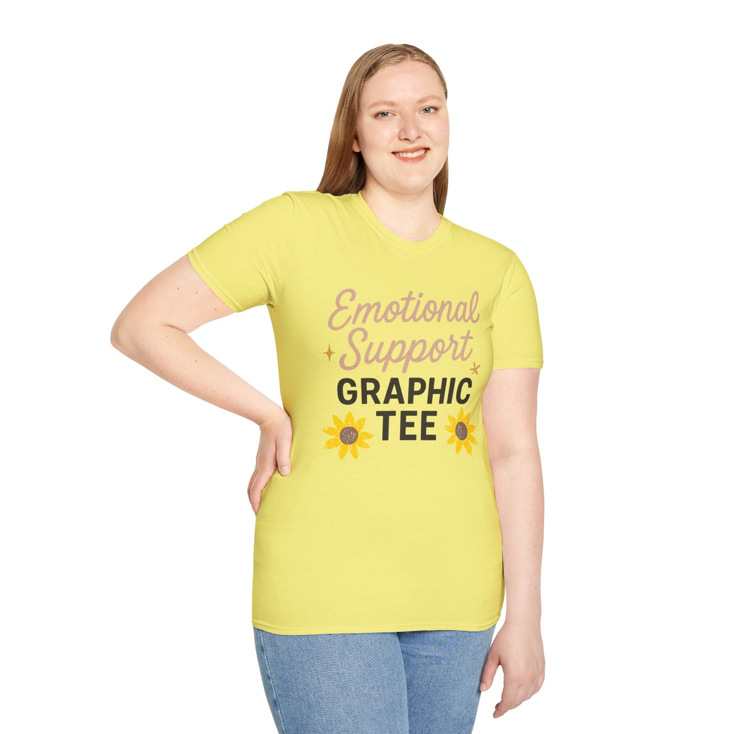 Emotional Support Graphic T-Shirt for Positivity Lovers