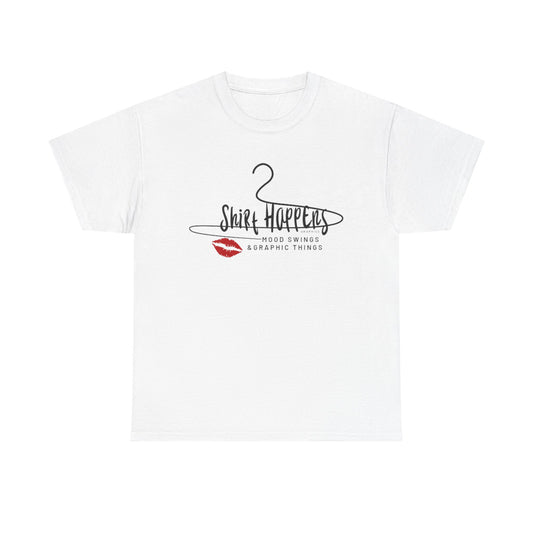Unisex "Shirt Happens Graphics" Logo Tee (In White)
