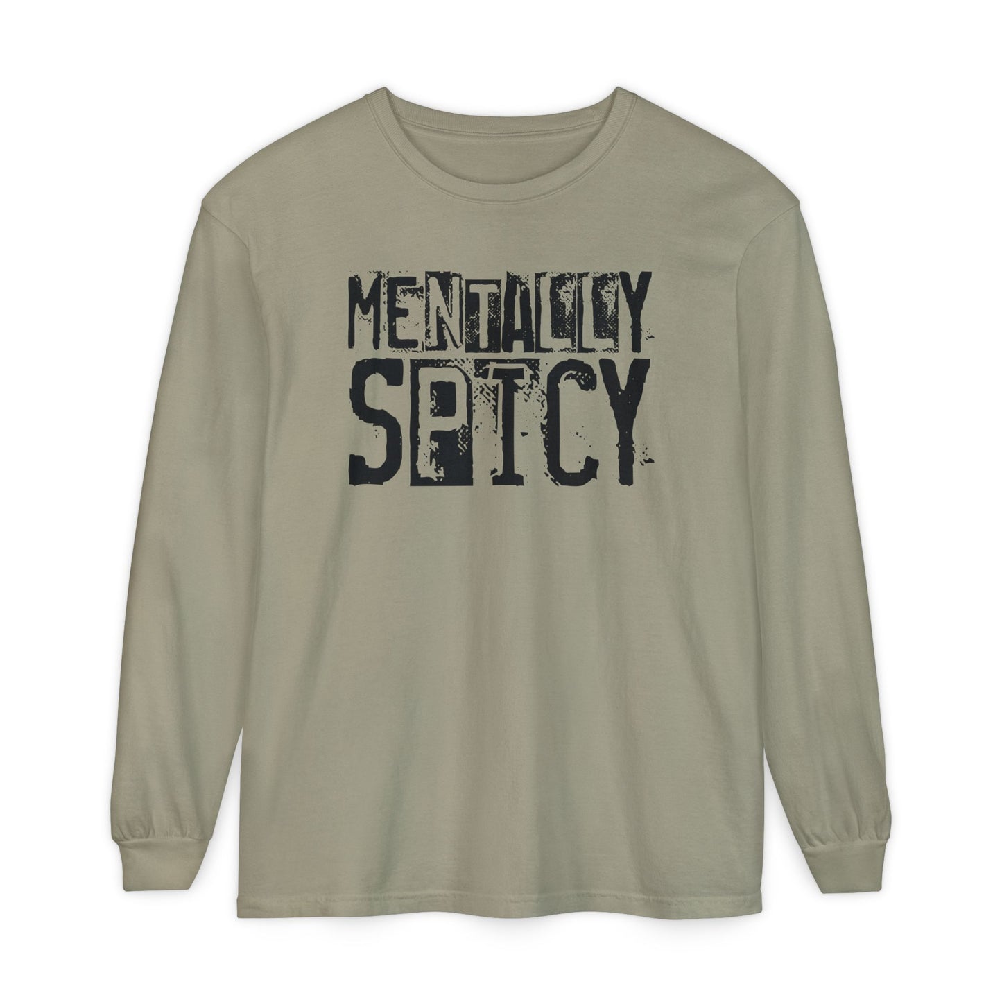 Mentally Spicy - Long Sleeve Tee - Fun Graphic Shirt for Casual Wear, Gift for Friends, Quirky Apparel for Everyday Comfort, [...]
