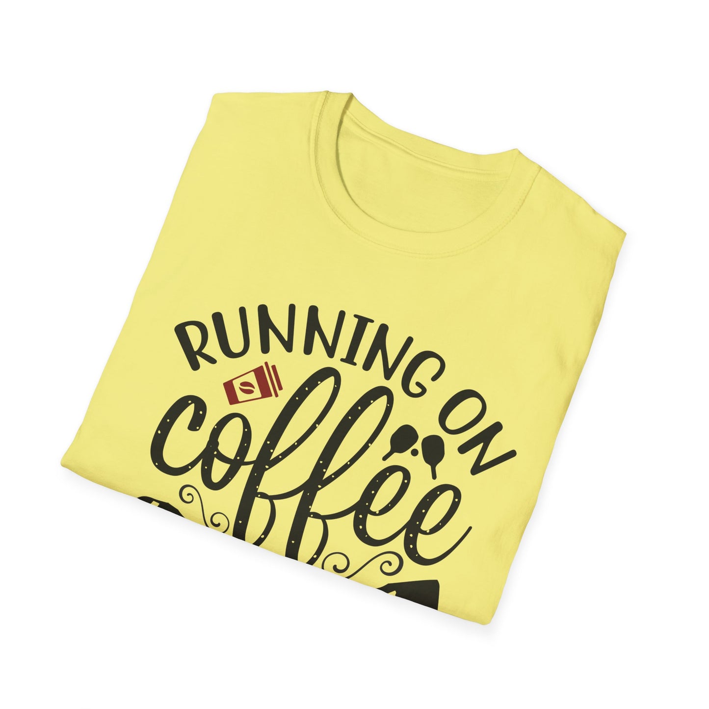 Coffee & Pickleball T-Shirt | Fun Gift for Coffee Lovers, Sports Enthusiasts, Tee for Active Lifestyles, Casual Wear, Everyday Style
