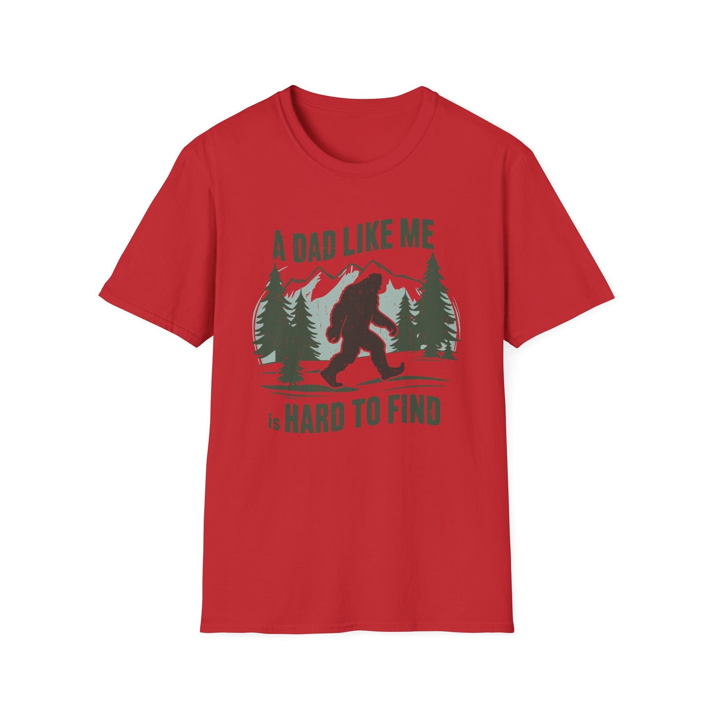 Bigfoot Dad T-Shirt, Funny Father's Day Gift, Unisex Graphic Tee, Nature Lover Shirt, Outdoor Adventure Apparel, Sasquatch Gift