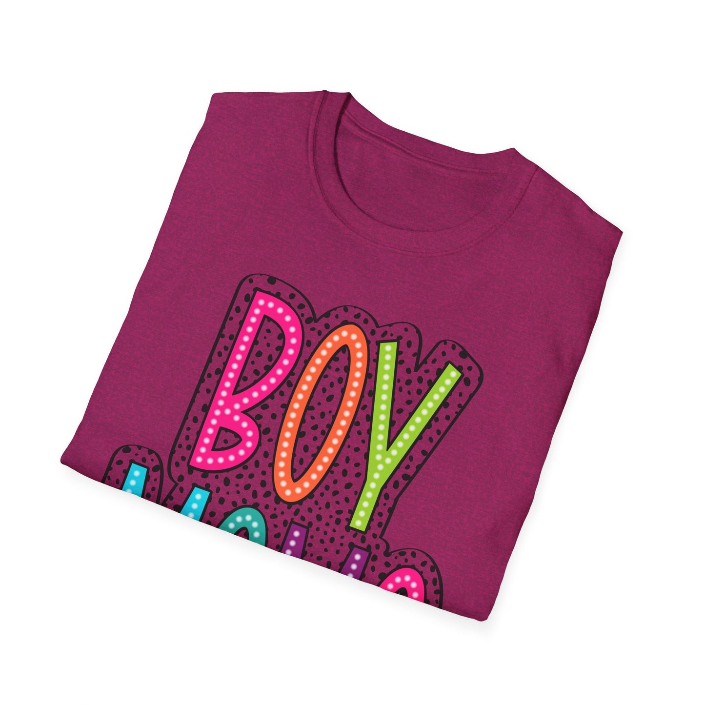 Boy Mama Colorful Graphic Tee for Moms