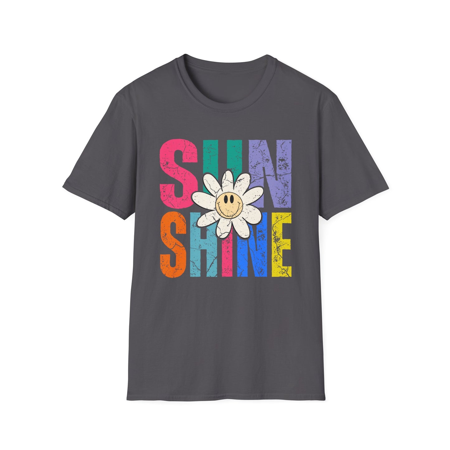 Sunny Vibes T-Shirt - Colorful Sunshine Graphic Tee, Summer Top, Gift for Her, Casual Wear, Festival Fashion