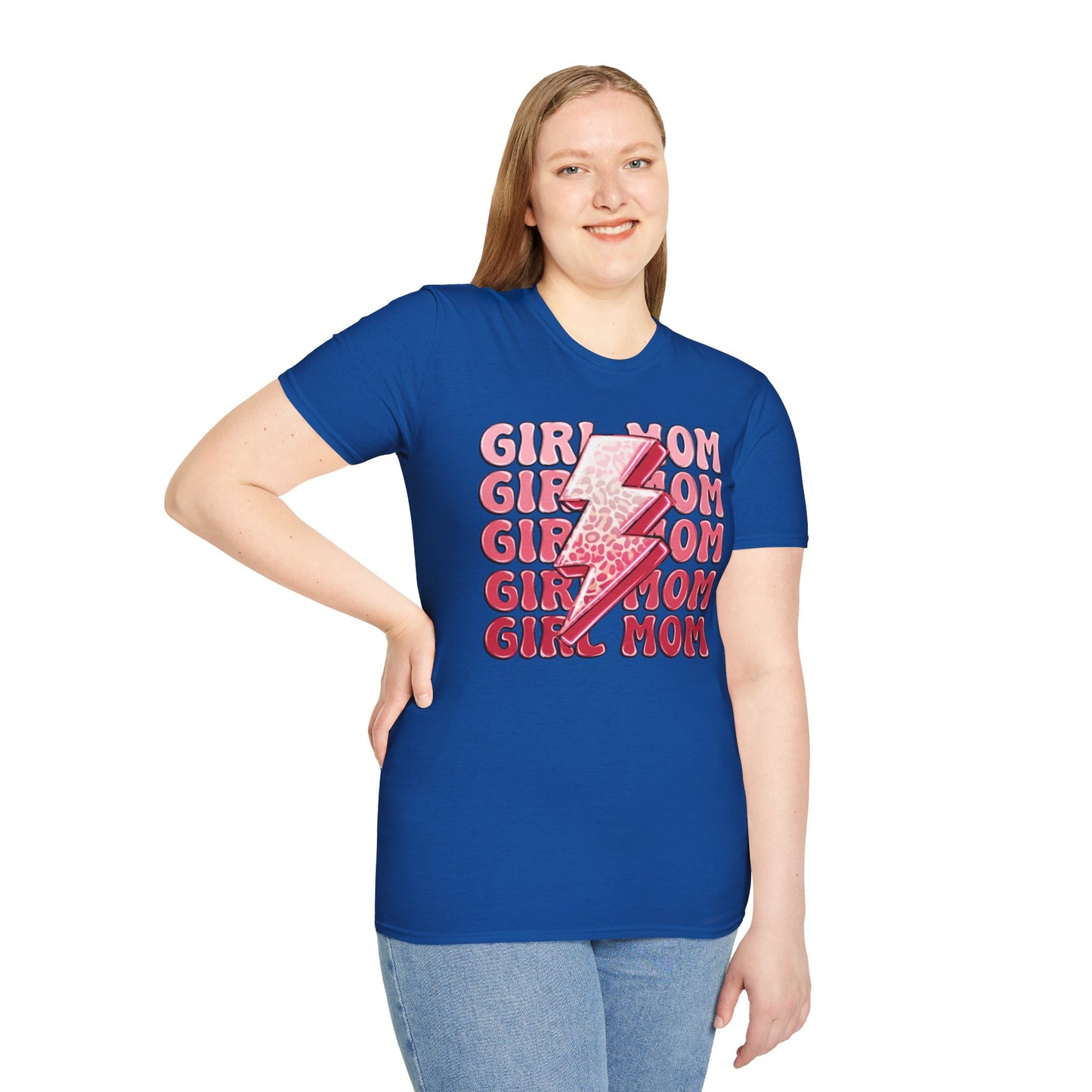 Girl Mom Softstyle T-Shirt - Trendy Casual Tee for Moms
