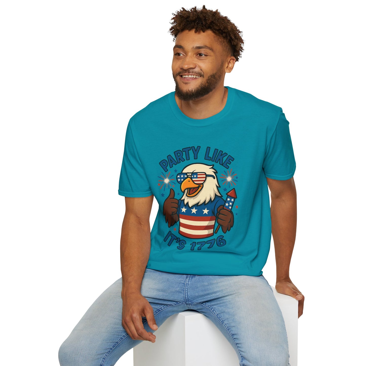 Patriotic 4th of July Party T-Shirt - 'Party Like It's 1776'