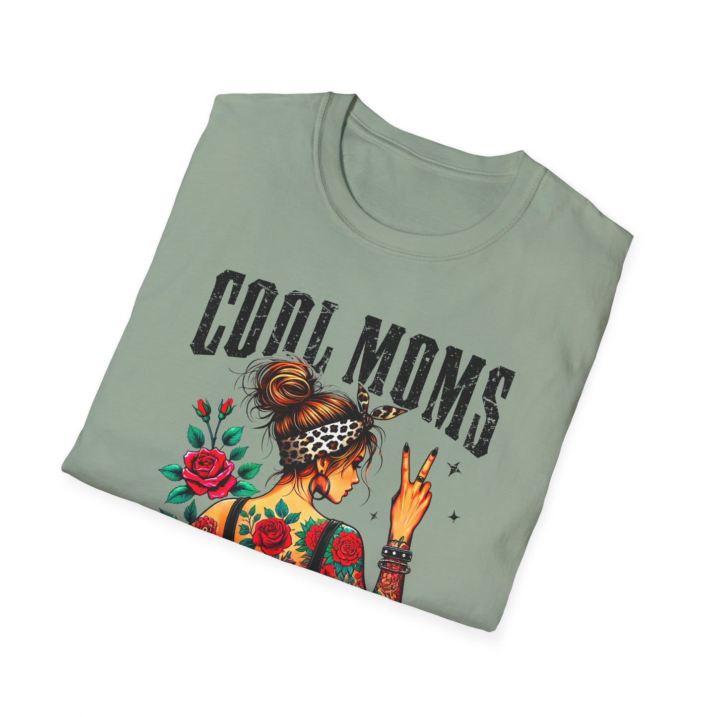 Cool Moms Tattoo Graphic T-Shirt