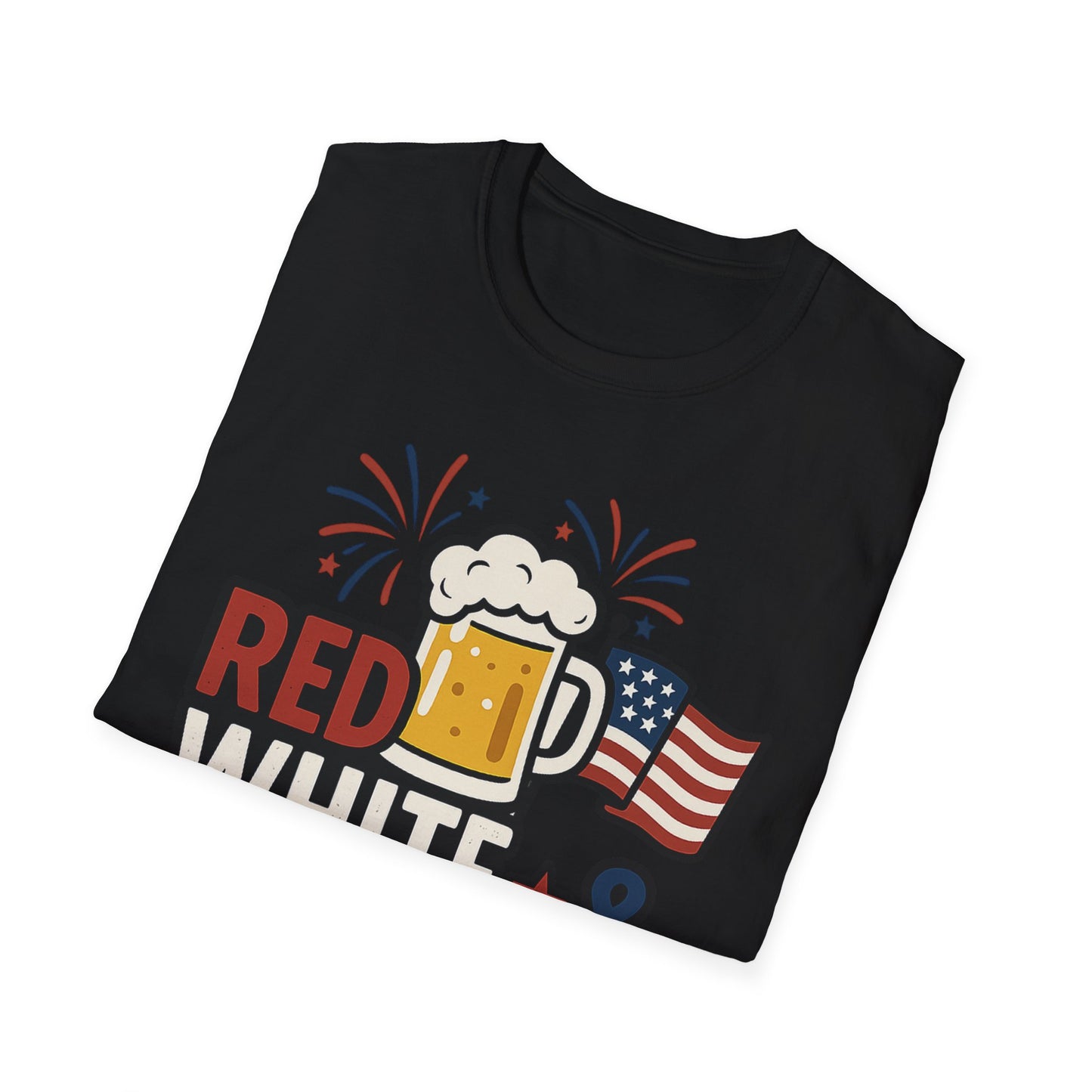 Red, White & Brew T-Shirt - Perfect for BBQs and Celebrations