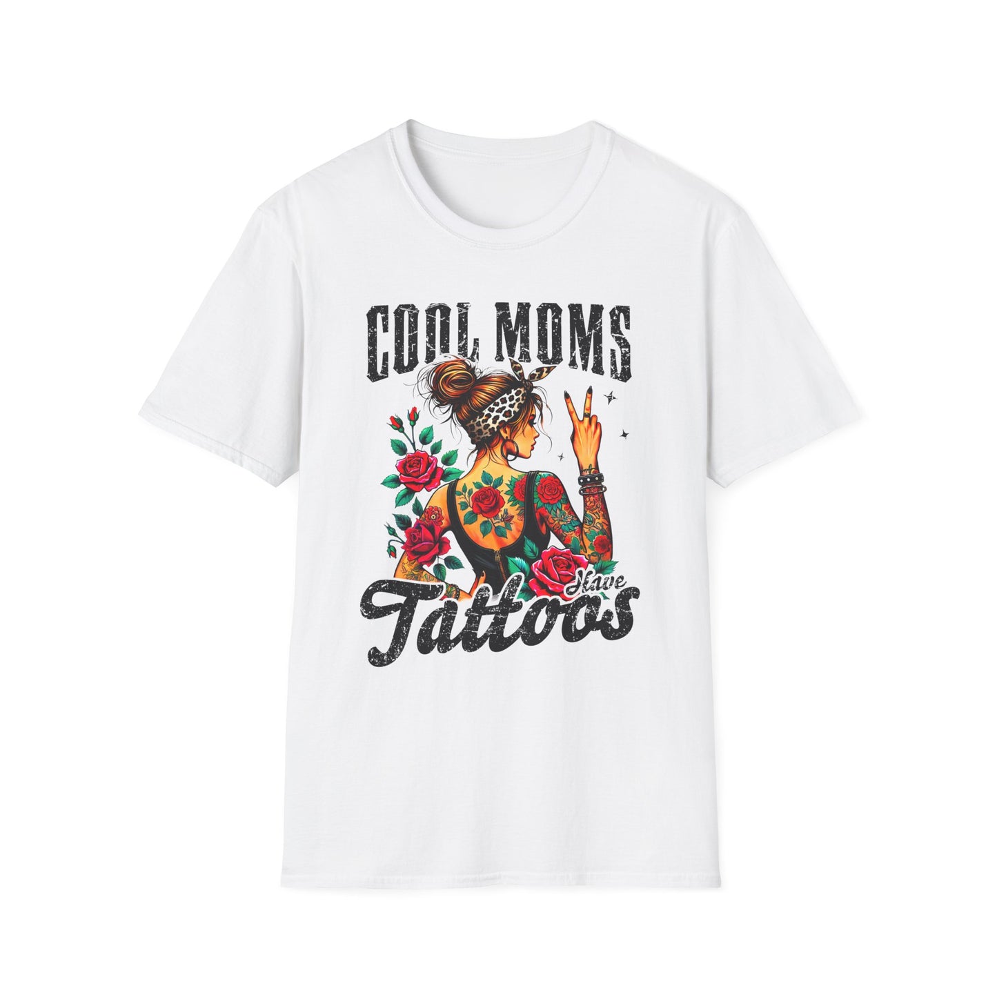Cool Moms Tattoo Graphic T-Shirt