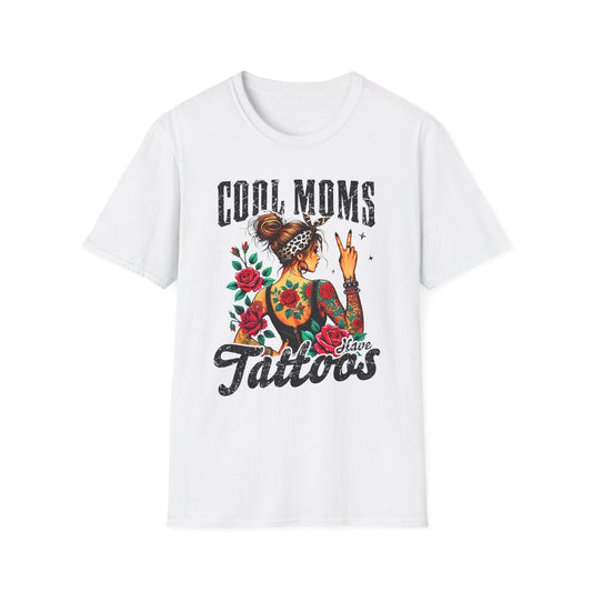 Cool Moms Tattoo Graphic T-Shirt