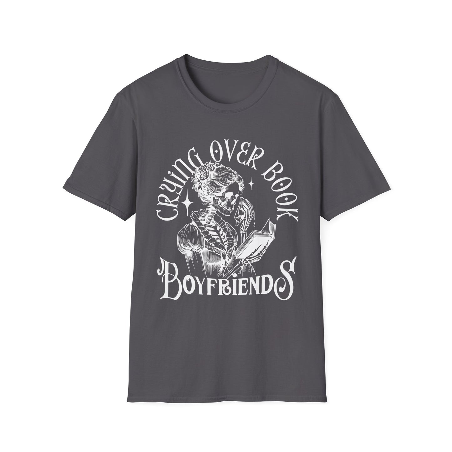 Crying Over Book Boyfriends T-Shirt - Perfect for Book Lovers