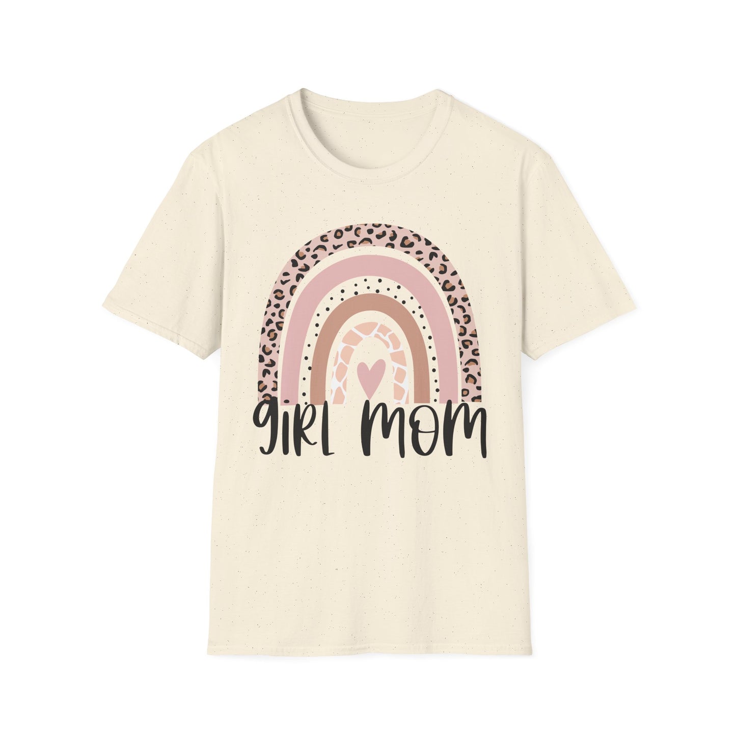 Girl Mom Rainbow T-Shirt Trendy Gift for Mother's Day